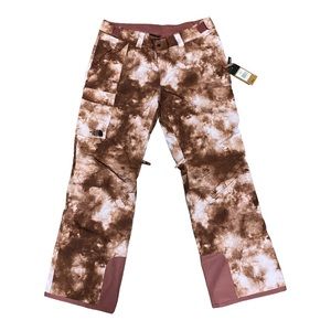 The North Face Brown/Pink Ski Pants